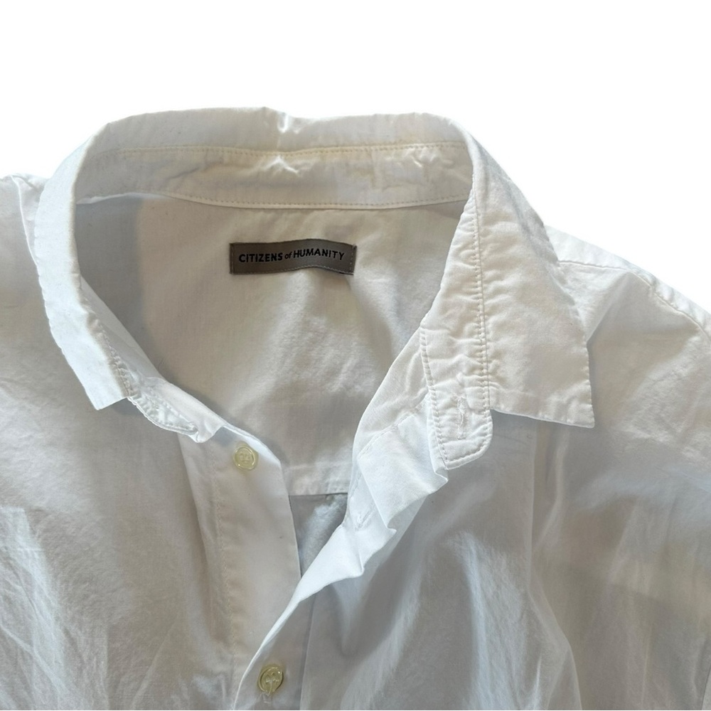 Citizens of Humanity oversized white Button Up Medium - Picture 3 of 15